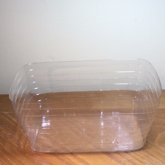 Longaberger 1998 small market basket with protector insert, green/white liner - Picture 10 of 13